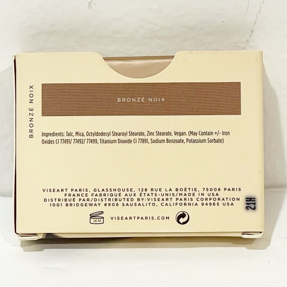 VISEART Professional Make-Up Single Bronzer Palette “Bronze Noix” NEW Makeup - Picture 2 of 3